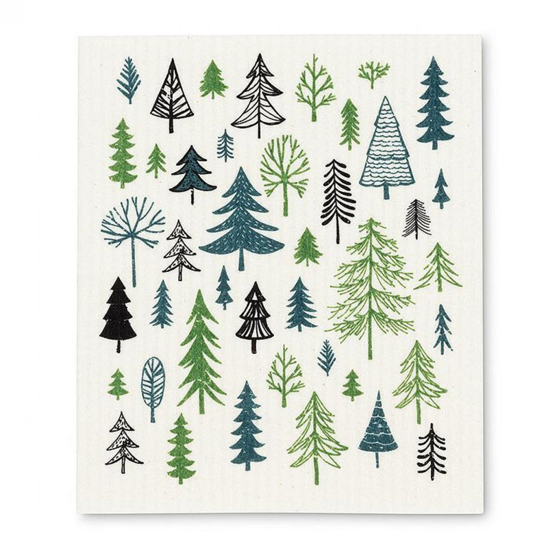 Allover Trees Dishcloth
