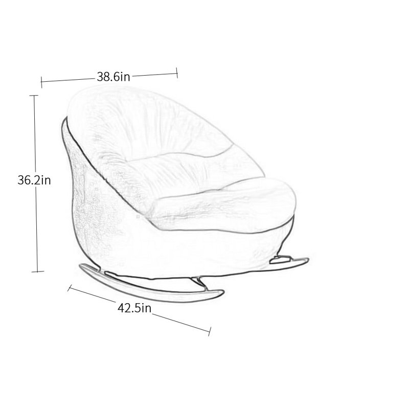 Chaise berçante élégante et confortable