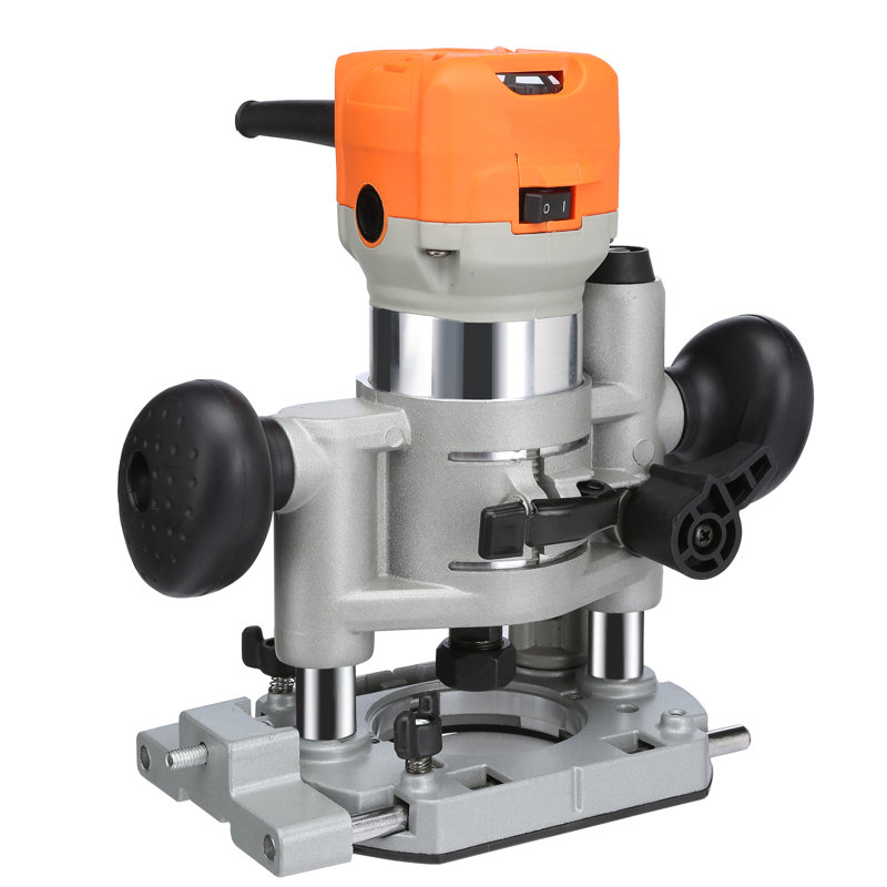 Wood Router, 1.25HP 800W, Compact Wood Trimmer Router Combo Tool with Plunge and Fixed Base