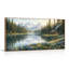 «Mountain Lake», reproduction d'art sur toile encadrée de 1 48 po x 24 po-1553730153