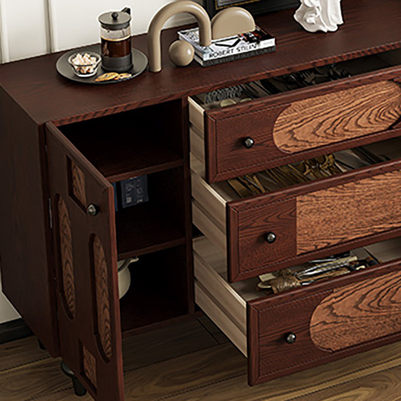 Buffet haute qualité et grande capacité, Sienne / bois robuste