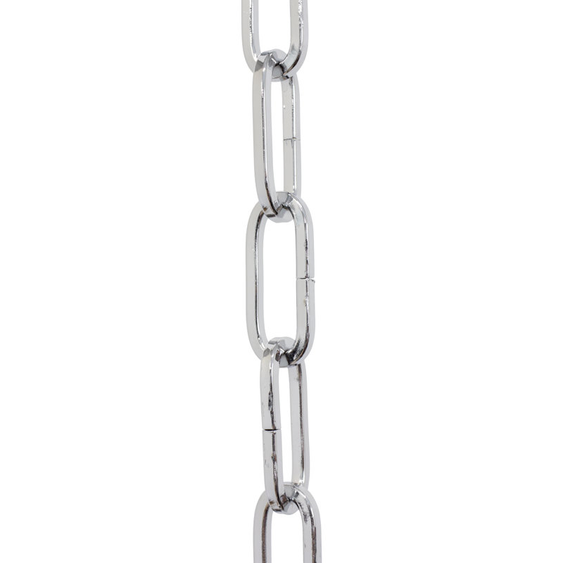 Chaîne de lustre décorative à maillons standard, H 36 po x l 0,79 po x P 0,16 po, Chrome poli