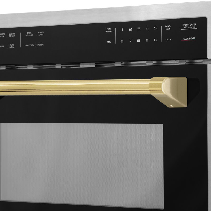 24" 1.6 cu ft. 1000 - Watt Convection Built-In Microwave with Sensor Cooking, Gold