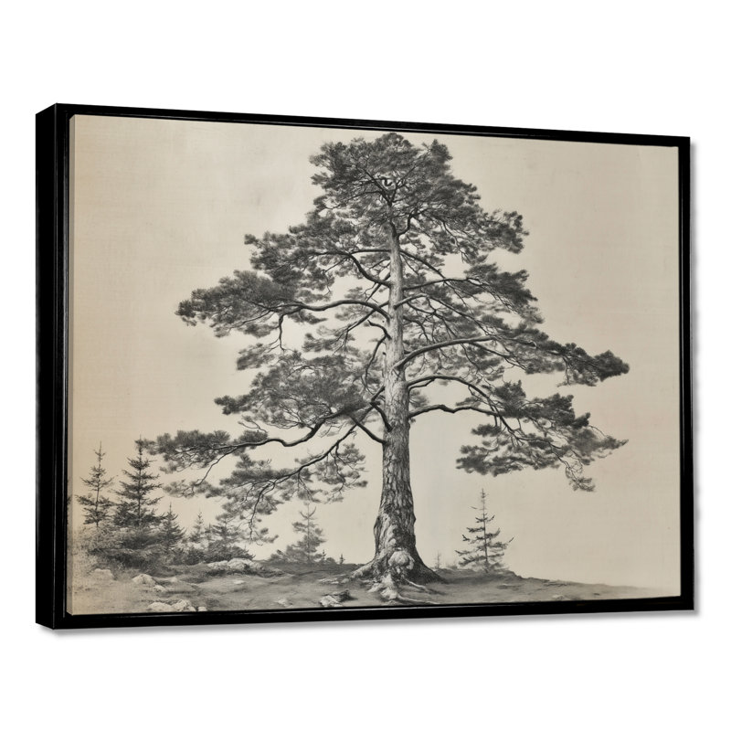 Reproduction d'art sur toile, pin, H 24 po x l 32 po, Picture Framed, Noir