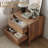 3 Piece Bedroom Set，6-Drawer Dresser And 2 Nightstands,Brown