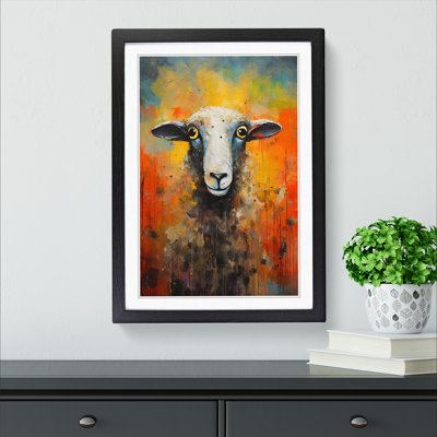 Sheep Abstract No.2 - Framed Print