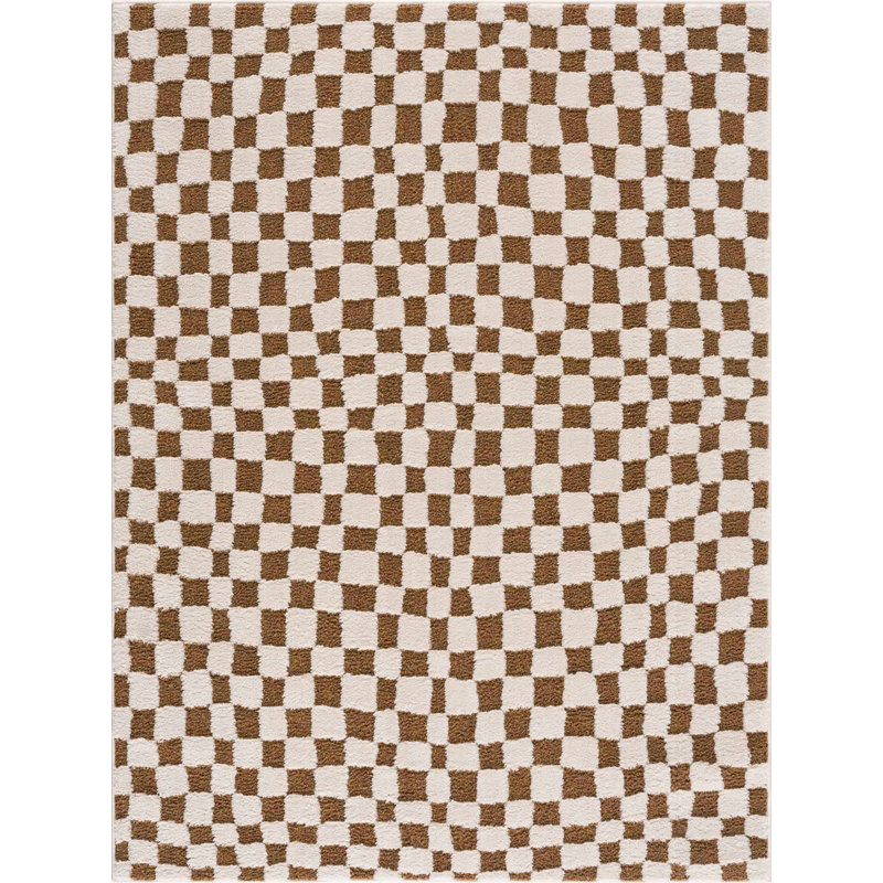 Tapis brun moderne Alatri, Rectangle 7 pi 10 po x 10 pi