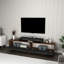 Damare 180cm TV Stand with 2 Drop-Down Cabinets and Open Shelf-1449675758