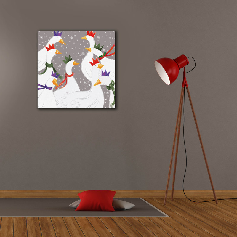  «Party Geese» par Elle Media Group, art mural sur toile, 26 po x 26 po, H 26 po x l 26 po