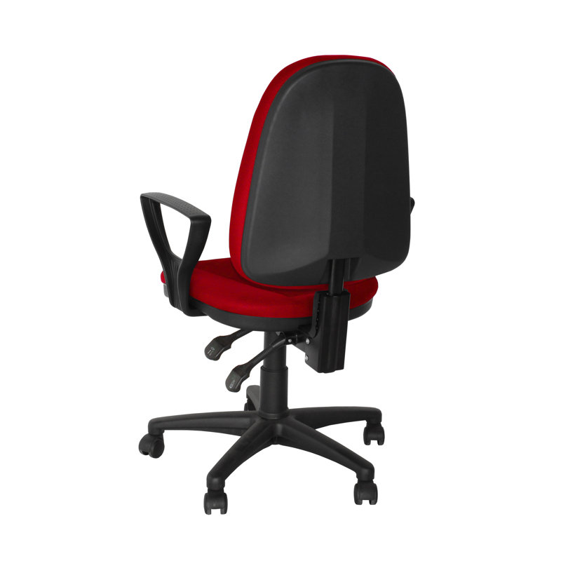 Office Chair, Fixed armrests, Orange
