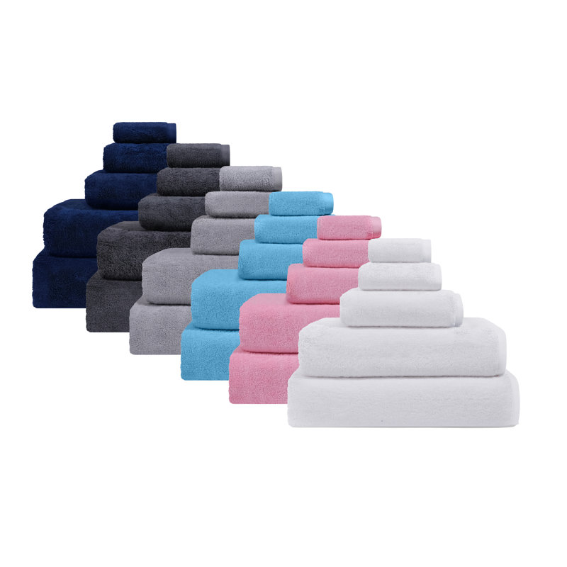 Navy Oversized Turkish Cotton Bath Sheet Set