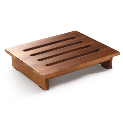 Escabeau de 3,5 po en bois pour adultes (aucun assemblage requis) - tabourets à une marche de 500 lb pour lit surélevé