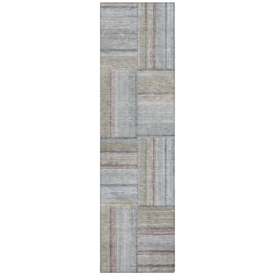 Machine Washable Indoor/Outdoor Jeffery ACN2285 Geometric Rug