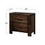 Table de chevet 2 tiroirs Modern