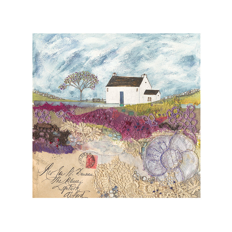 Waiting For The Post by Louise O'Hara - Painting, 60cm H x 60cm W x 0.01cm D