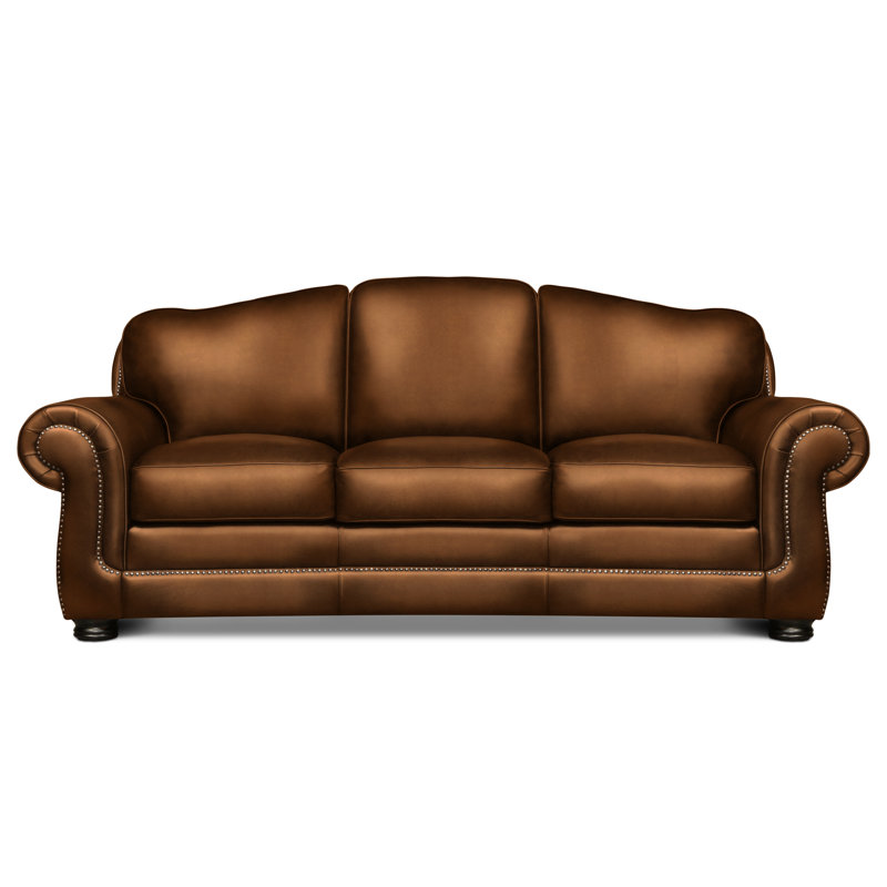 Buckingham Leather Sofa, Saddle (Maestro Artisano), Espresso, Yes
