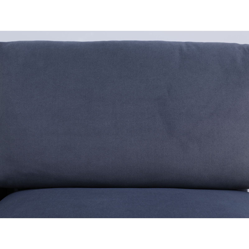 Ensemble de canapé de salon en microfibre gris foncé 5 pièces