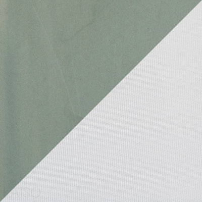 Square Contemporary 27" Ceramic Table Lamp In Sage Green Ceramic, Gold Metal, And White Linen