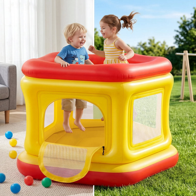Jeu gonflable d'intérieur et d'extérieur 3 en 1 pour tout-petits 1-3