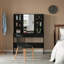 Coiffeuse moderne en bois massif avec miroir-1084881423