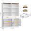 Bibliothèque de rangement 69 po avec portes et tiroirs 69 po-1013207017