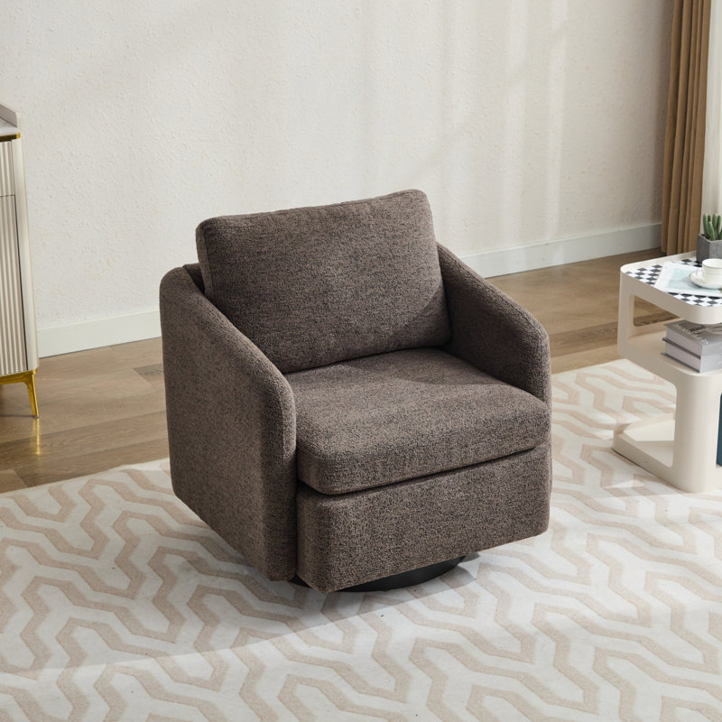 Fauteuil pivotant de 31,47 po Keesa CAL117, Taupe