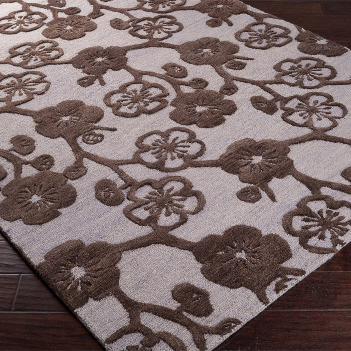 Heimann Wool Floral Indoor Rug, Rectangle 9' x 13'