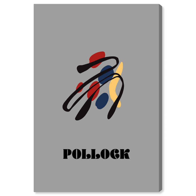 «Krislin The Jackson Pollock Sommaire sur toile» par Wynwood Studio Print, H 24 po x l 16 po x P 0,8 po