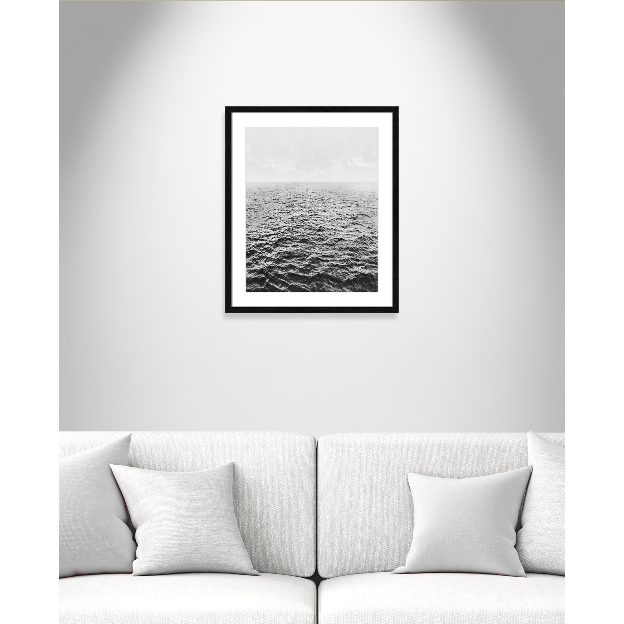 Rolling in by Mike Calascibetta - Picture Frame Photograph, Black Wood Grain, 21.5" W x 25.5" H x 0.75" D