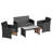 4-Piece Outdoor Seating Group with Cushions-1941527159