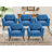 32.2" Wide Scandinavian Upholstered Solid  Wood Arm Accent Chair-124928700