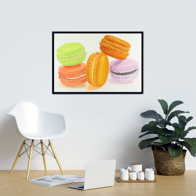 "Petites bouchées de macarons" sur toile