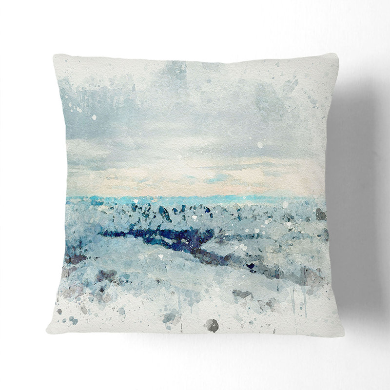 Square Cushion, White, 40cm H x 40cm W x 15cm D