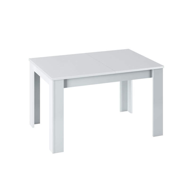 Diyar Extendable Oak Dining Table, 78cm H x 190cm W x 90cm D, White