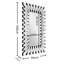 Silver Rectangular Flat Wall Mounted Accent Mirror-1552681342