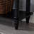 Black Solid Wood Rectangular Console Table-537317224