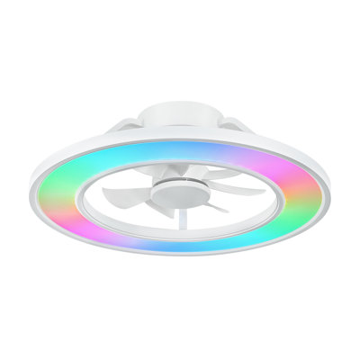 20" Modern Rgb Ceiling Fan