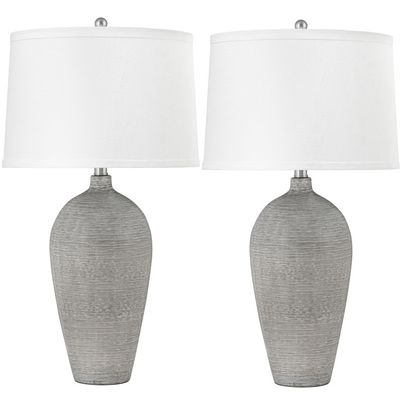 Monza 28 in. Ceramic Table Lamp, Gray
