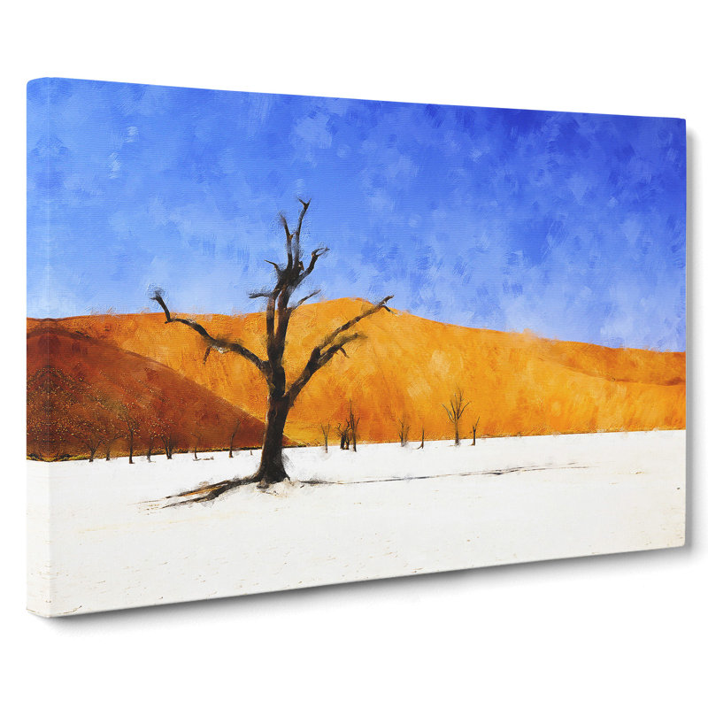 Trees In The Namibia Desert - Wrapped Canvas, 35cm H x 50cm W x 3cm D