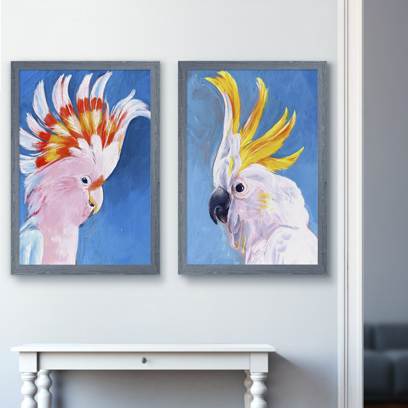 « néon mohawk i » par vincent van gogh, ensemble de 2 reproductions d’art encadrées, H 24 po x l 18 po x P 1,25 po
