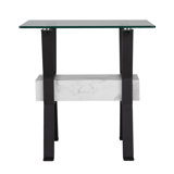 Darvette Glass Top End Table