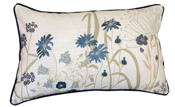 Delmira Abstract Cushion, Blue