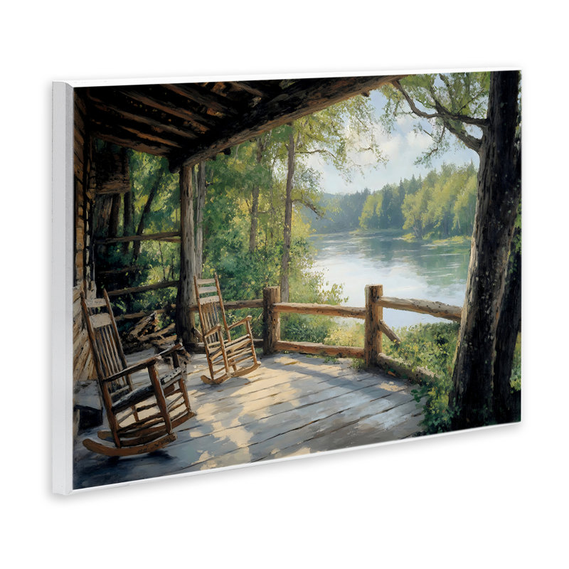Plaque murale «Nature Cabin Views», conception par Franklyn Gregory, H 10 po x l 15 po