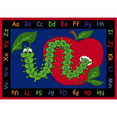 Tapis de salle de classe KidCarpet Apprenez avec Inchworm