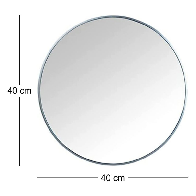 Loick Metal Round Wall Mirror