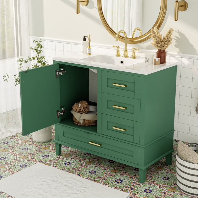 Bathroom Vanity, Green