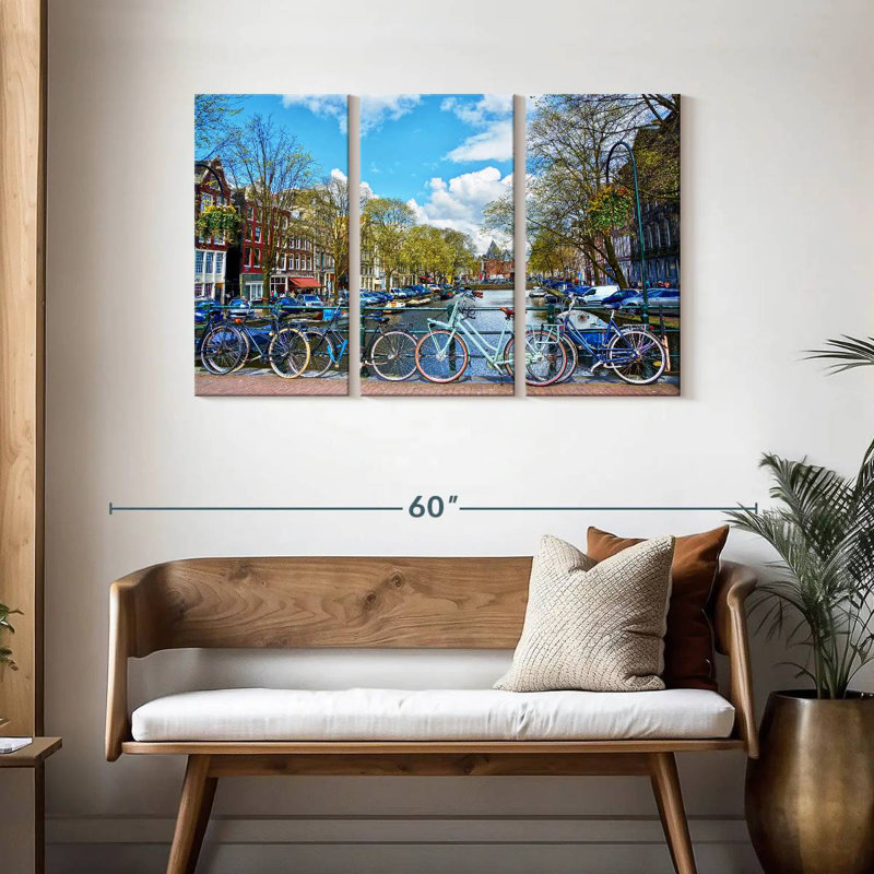 Lilie Amsterdam Bridge Bicycles, 28" H x 45" W