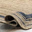 Tapis brun / bleu marine en jute tissé à la machine Speight-48116615