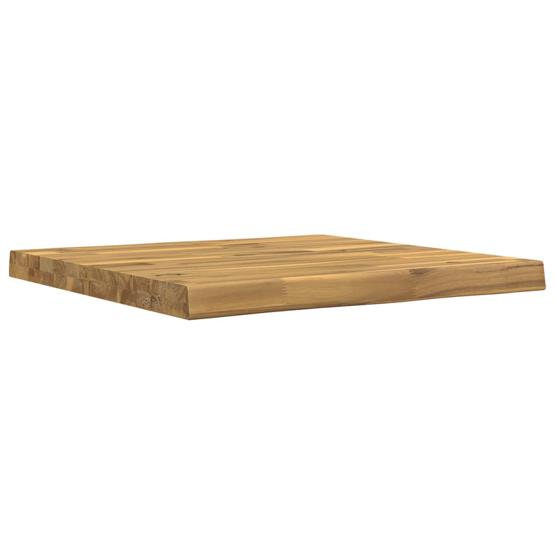 Solid Wood Table Top, 3.5cm H x 40cm W x 40cm D, Natural