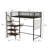 Loft Metal Bed For Bedroom And Dormitory, With Built-In Charging Station And LED Lighting-2085347295-2085347294